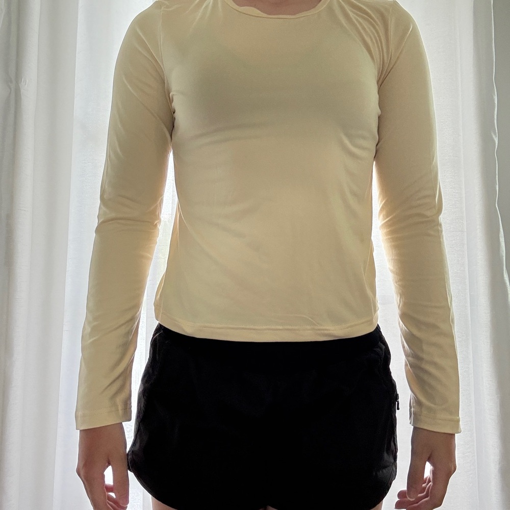 Yellow Long Sleeve Women's Top